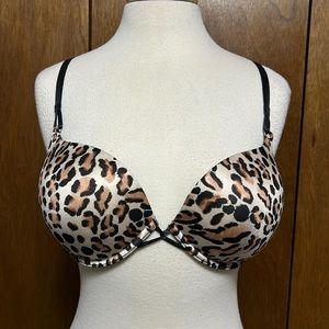 Victoria secrets miraculous plunge leopard bra size 36C
